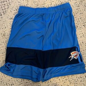 NBA OKC Blue and Black Men's Athletic Shorts